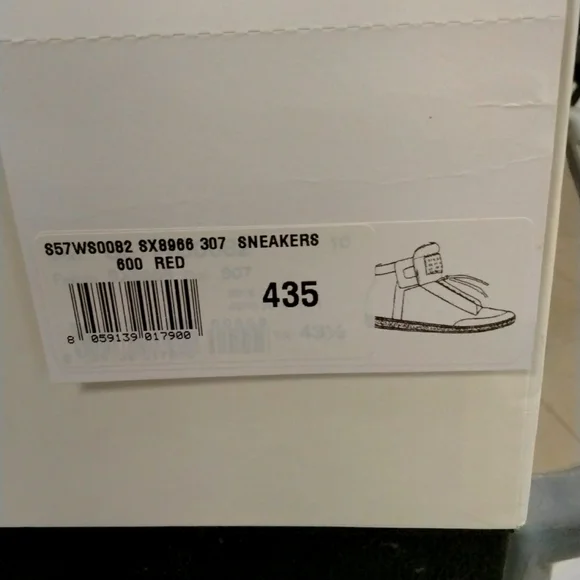 Maison Martin Margiela Red Sneakers Size 43.5 - Picture 7 of 8